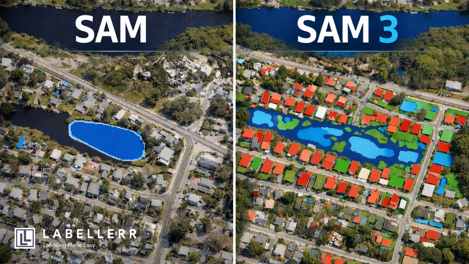 Benchmarking SAM and SAM 3 on Aerial Data